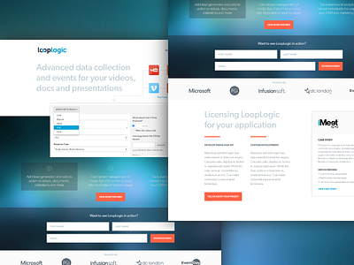 Looplogic landing page looplogic ui ux web design