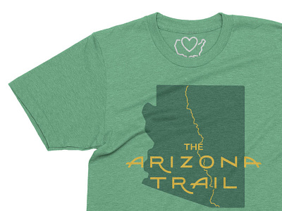 The Arizona Trail Shirt 50statesapparel arizona shirt typography