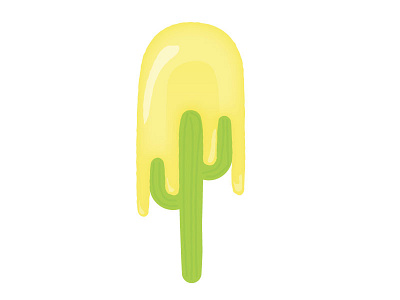 Arizona Popsicle cactus illustration popsicle