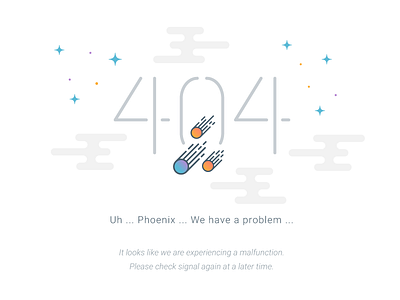 Space Themed 404 404 space