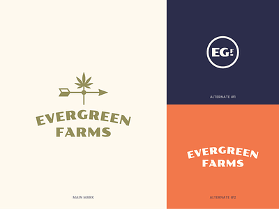 Evergreen Farms - Rejected ID brand identity cannabis cultivator logo marijuana