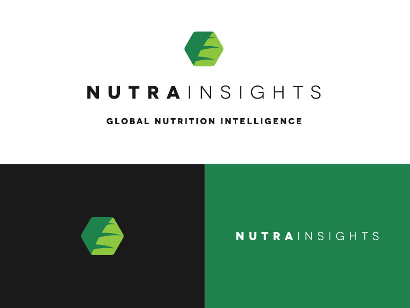 Nutrainsights nutrition hexagon plant logo