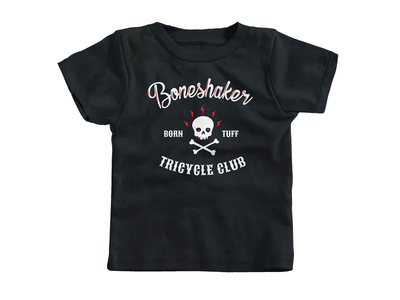 Boneshaker Shirt cotton bureau club motorcycle tricycle crossbones skull boneshaker kids shirt