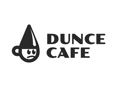 Dunce Cafe cafe coffee logo retro