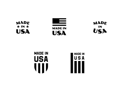 Made In USA Mark icon logo typography