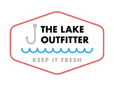 The Lake Outfitter branding logo strokes