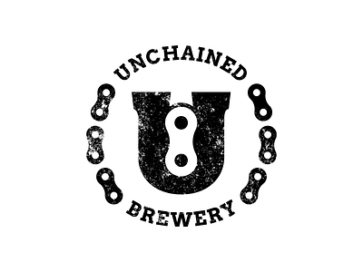 Unchained V1 bikes brewery chain logo u