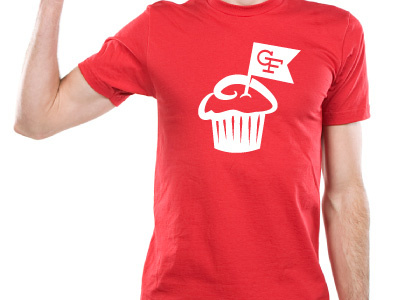 GF Cupcake shirt cupcake gf gluten free red
