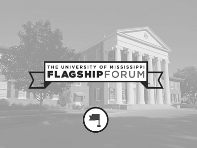 Flagship logo banner flag logo