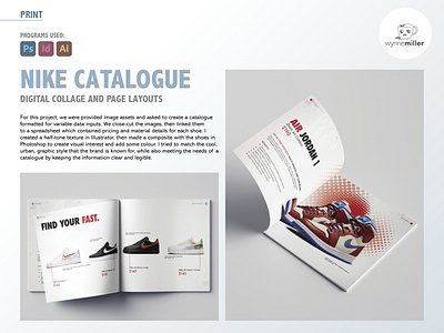 Portfolio piece: Shoe catalogue