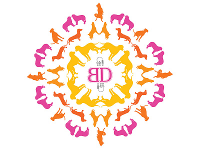 Buddha Dog Identity branding design dog products doglovers harmony identity logo mandala packaging pets tshirt typography