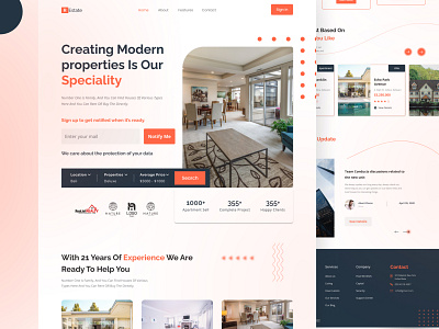 Real Estate Landing Page Design design on real estate landing page property landing page website real estate real estate homepage real estate landing page real estate market landing page real state web page