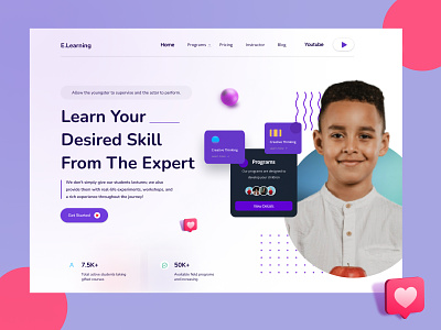 Education Landing Page Design