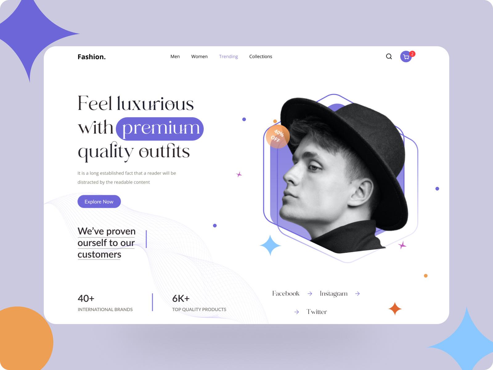Fashion Website Landing Page Design by Billal Hossain on Dribbble