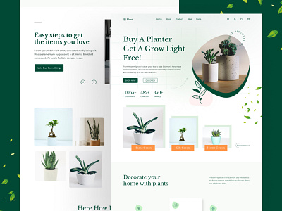 Plant Landing page exploration