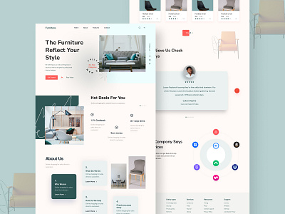 Furniture Landing Page Design