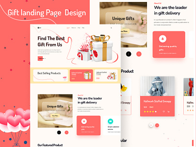 Gift Landing Page Design