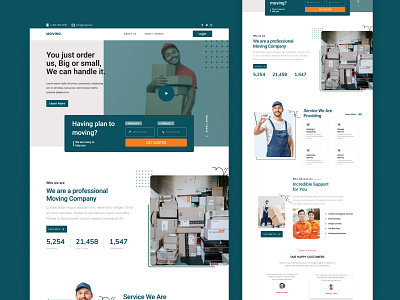 Packers and Movers Landing Page