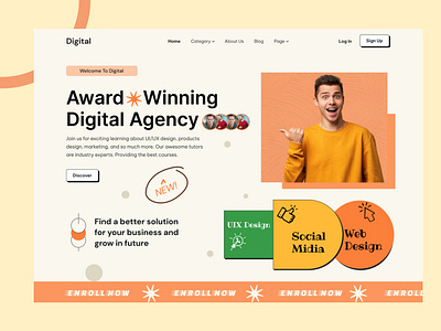 Digital Marketing Agency Landing Page Website