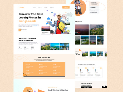 Travelling Services Landing Page Website