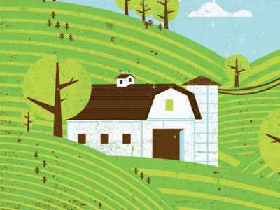 barn barn farm illustration