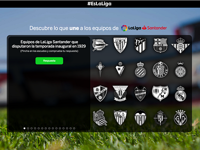 Game for spanish soccer league, LaLiga desktop fotball game soccer sports trivia ui ui ux web