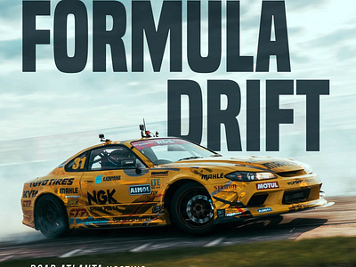 Formula Drift Magazine Cover drifting graphic design photoshop typography