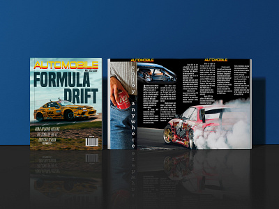 Formula Drift Magazine Spread design drifting graphic design magazine photoshop