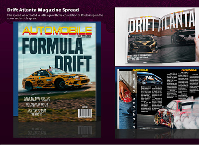 Drift Atlanta Magazine Article design graphic design indesign magazine magazine spread photoshop spread