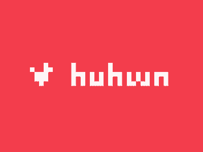 huhwn logotype branding chicken graphic design huhwnart logo personal logo wordmark