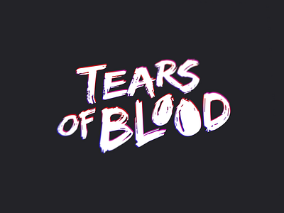Tears of Blood Clantag clantag graphic design huhwnart logo logotype tag wordmark
