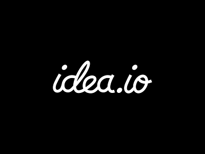 Idea.io black idea io pen script font script lettering scripts tool typography white