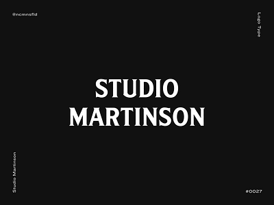 Studio Martinson aggressive black bold branding dark design icon logo logodesign logotype logotypes manly small strong studio tough typography vector wood woodworking