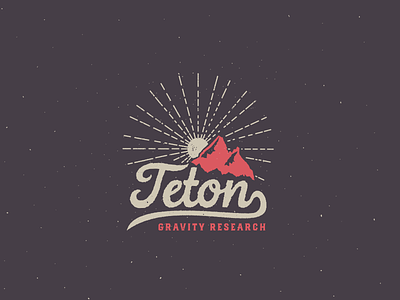 Teton Gravity Research shirt design. color mountain shirt snowboarding sun swoop teton gravity research texture typography vintage
