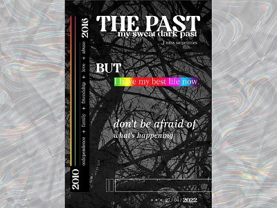 "the past" poster branding design graphic design poster posterdesign typography vector