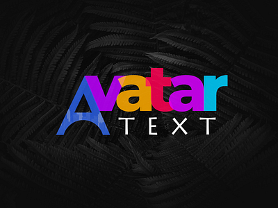 Avatar Text @daily ui @design @logo design design digital dribbble vr app develome