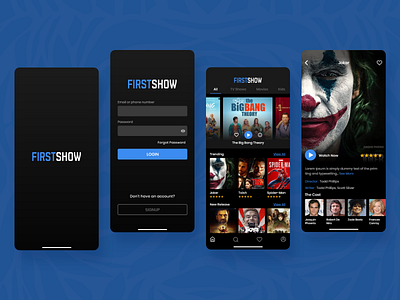 Entertainment App @app @design entertainment movies tvshow ui ui design