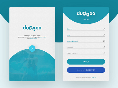 Duggoo comptition contest delhi design duggoo famous network social ui