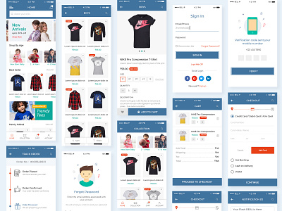 e-commerce App @android @app @ecommerce @ios @kids design fashion ui ux