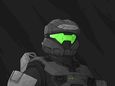 Xbox Inspired Spartan design gaming graphic design illustration