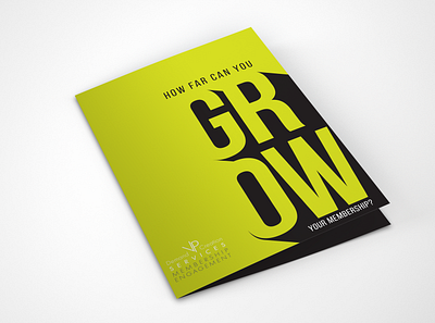 VP Demand Creation Services Membership Kit bold branding colorful design folder graphic design green print design promotional material typography