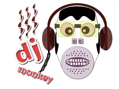 Dj Monkey cartoon dj fun music