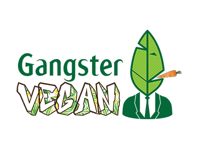 Gangster Vegan Logo fun illustrator logos vector