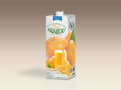 Orange Juice Bottle Tetra Brik Mockup