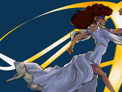 Brave Pharaoh Princess art character design design digital art illustration influence pharaoh princess procreate