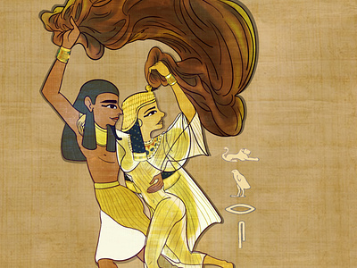 Pharaoh Lovers art character design digital art egypt illustration pharaoh procreate