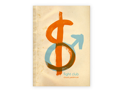 Fightclub Cover1 book brush competition cover dollar fatigue fightclub male novel paint redesign