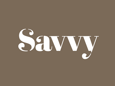 Savvy ident brand concept ident logo rough