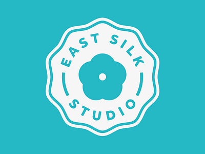 East Silk Studio blossom concept identity logo silk stamp wip