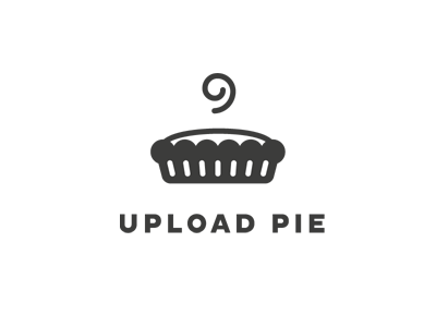 Mmm pie. identity logo mono pie uploadpie